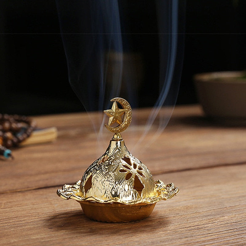 Mini Brass Lotus Flower Incense Burner