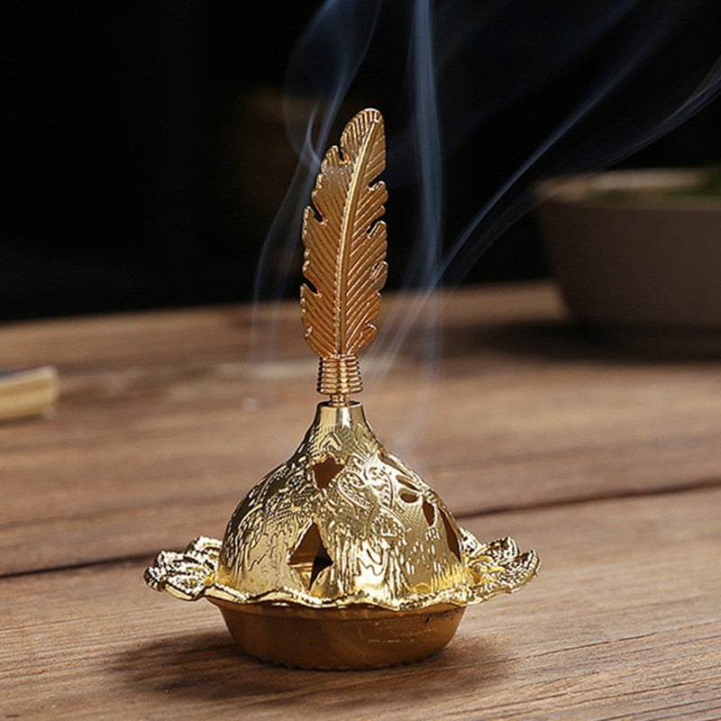 Mini Brass Lotus Flower Incense Burner